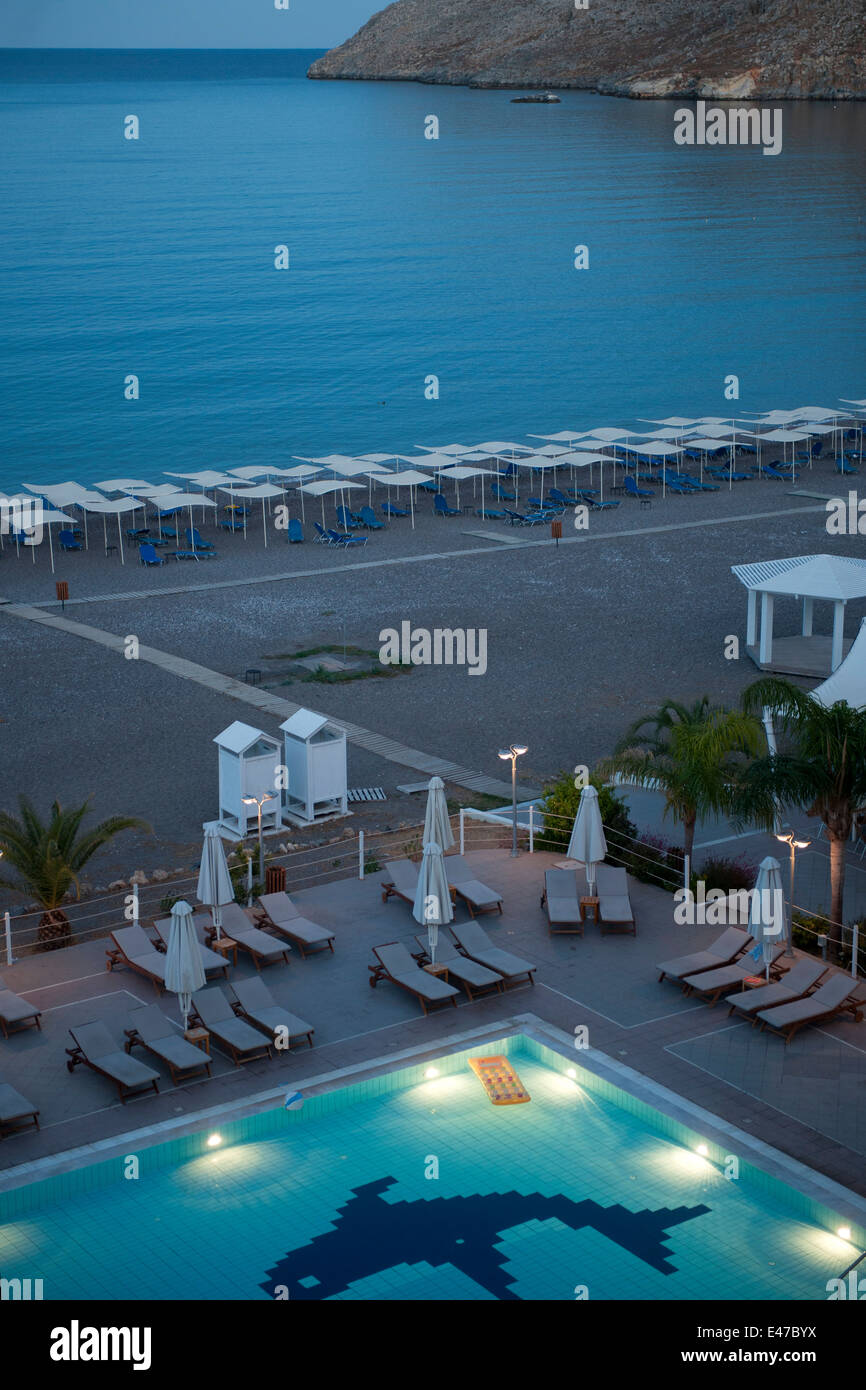 Griechenland Rhodos Vlicha Hotel Sentido Lindos Bay Stock Photo Alamy