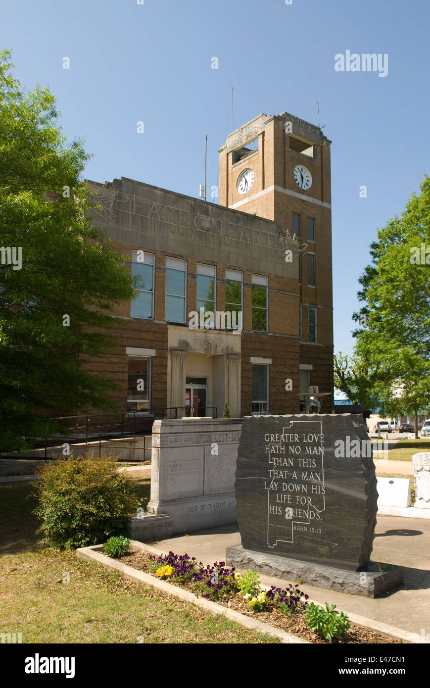 Franklin County Courthouse Ozark Arkansas USA Stock Photo