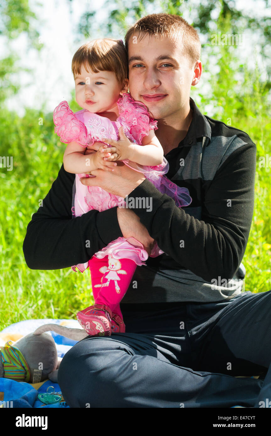 Father and Daughter Having Fun Together Stock Photo - Alamy