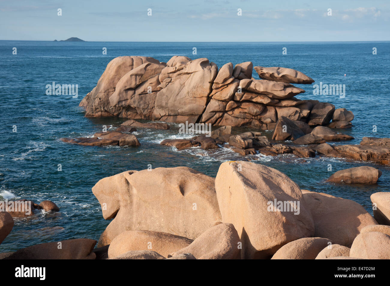 Rocky coast of Brittany in France Stock Photo - Alamy