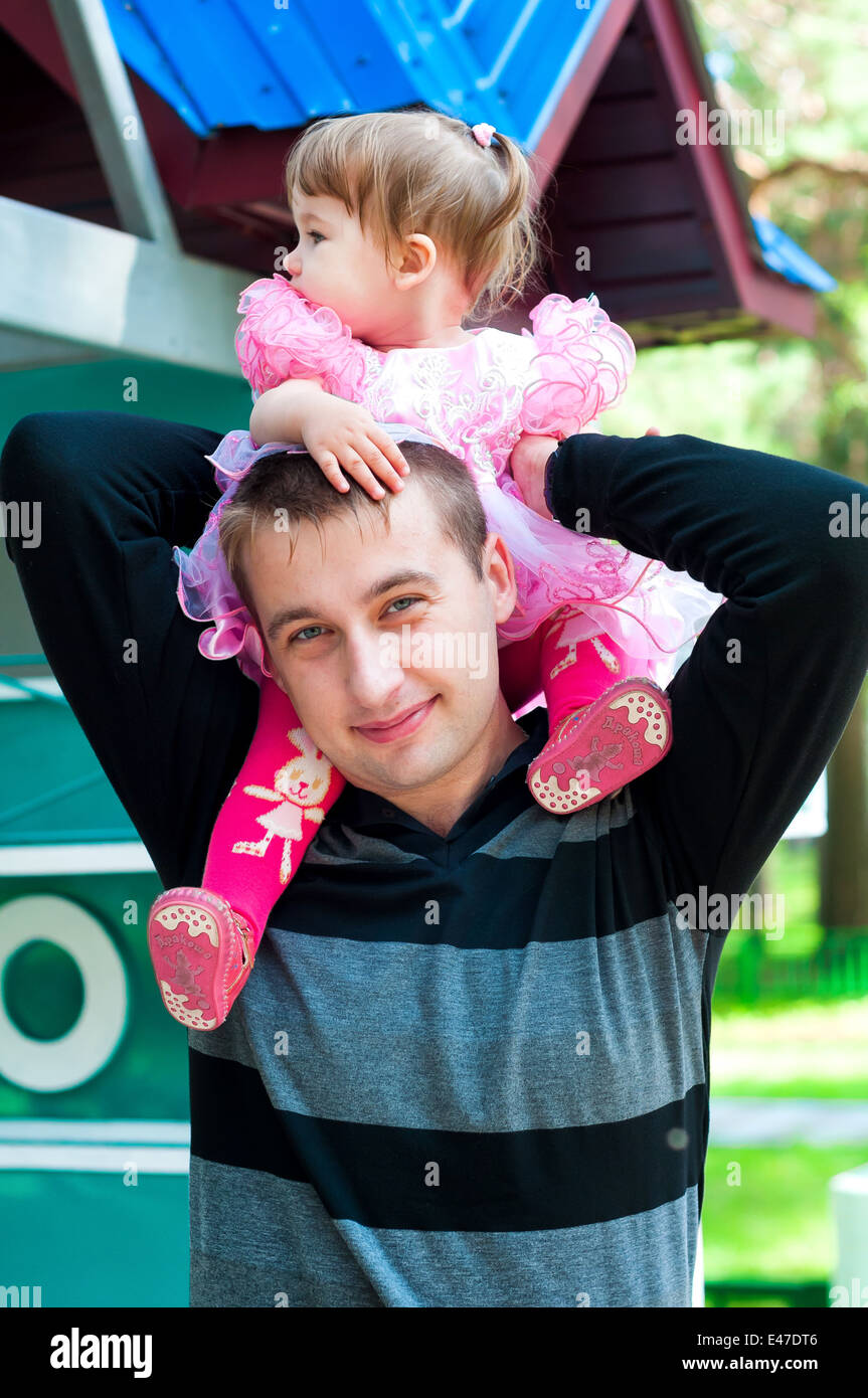 Father and Daughter Having Fun Together Stock Photo - Alamy