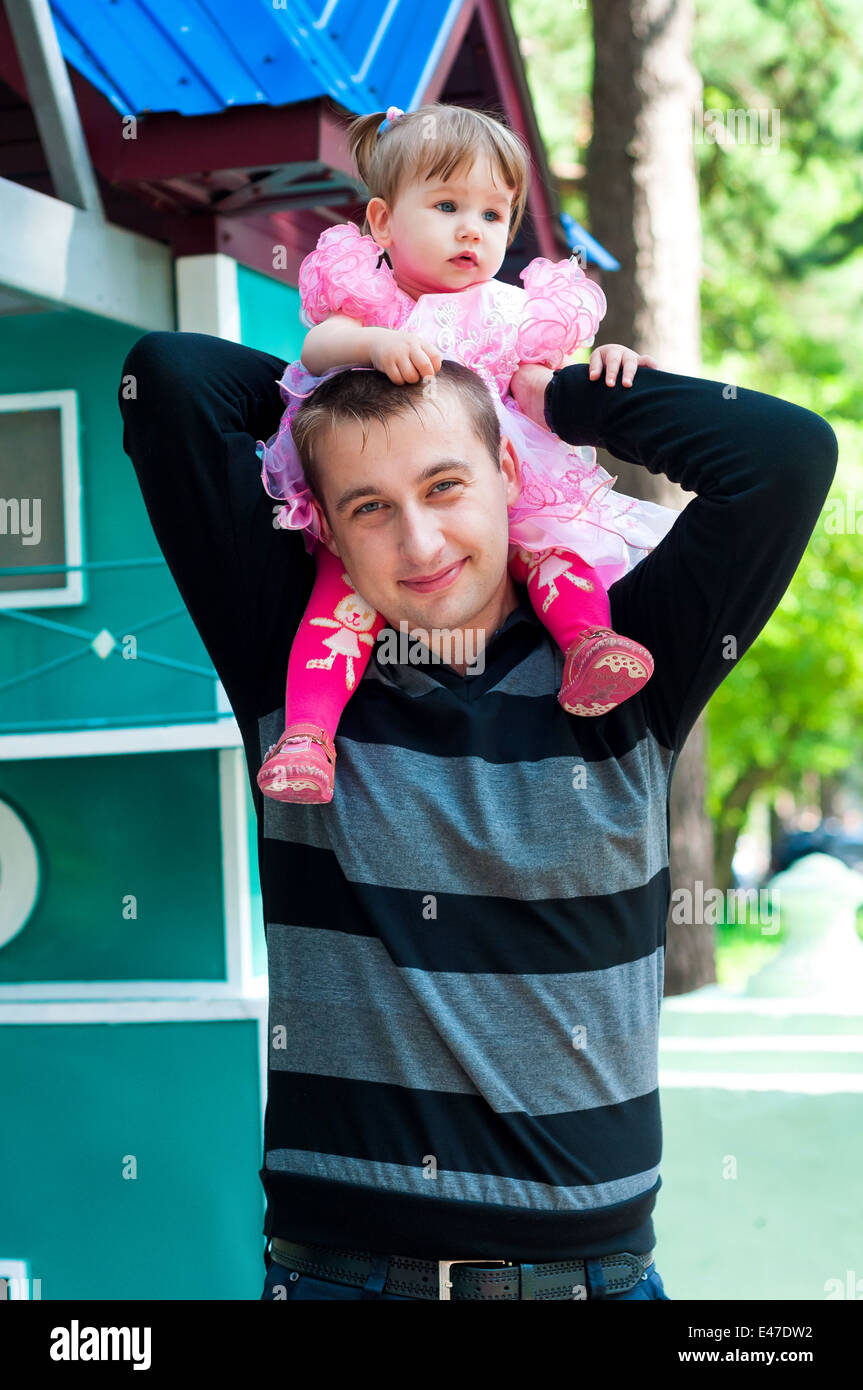 Father and Daughter Having Fun Together Stock Photo - Alamy