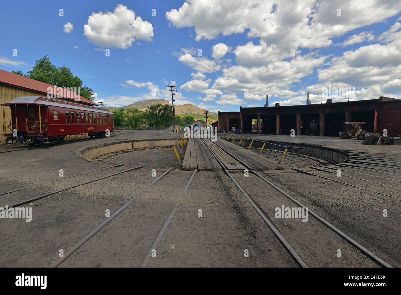 A turntable at Durango Station, Colorado Stock Photo Alamy
