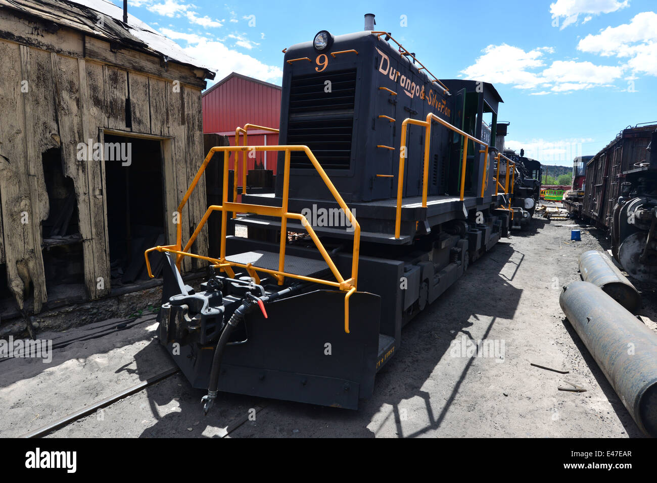 Diesel on the Durango and Silverton Railway at Durango Stock