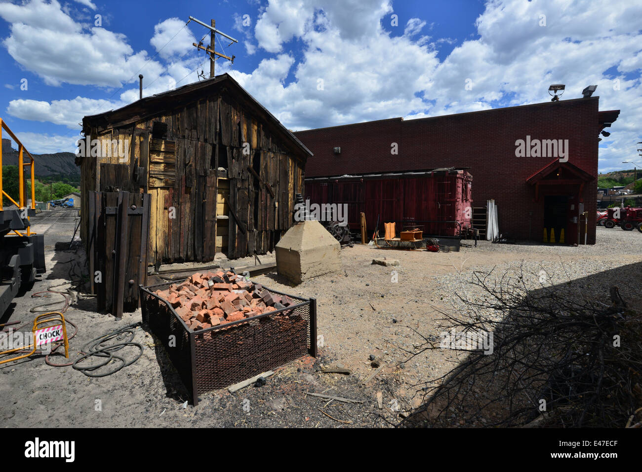 Railway Yard at the Durango and Silverton Railway Stock Photo Alamy