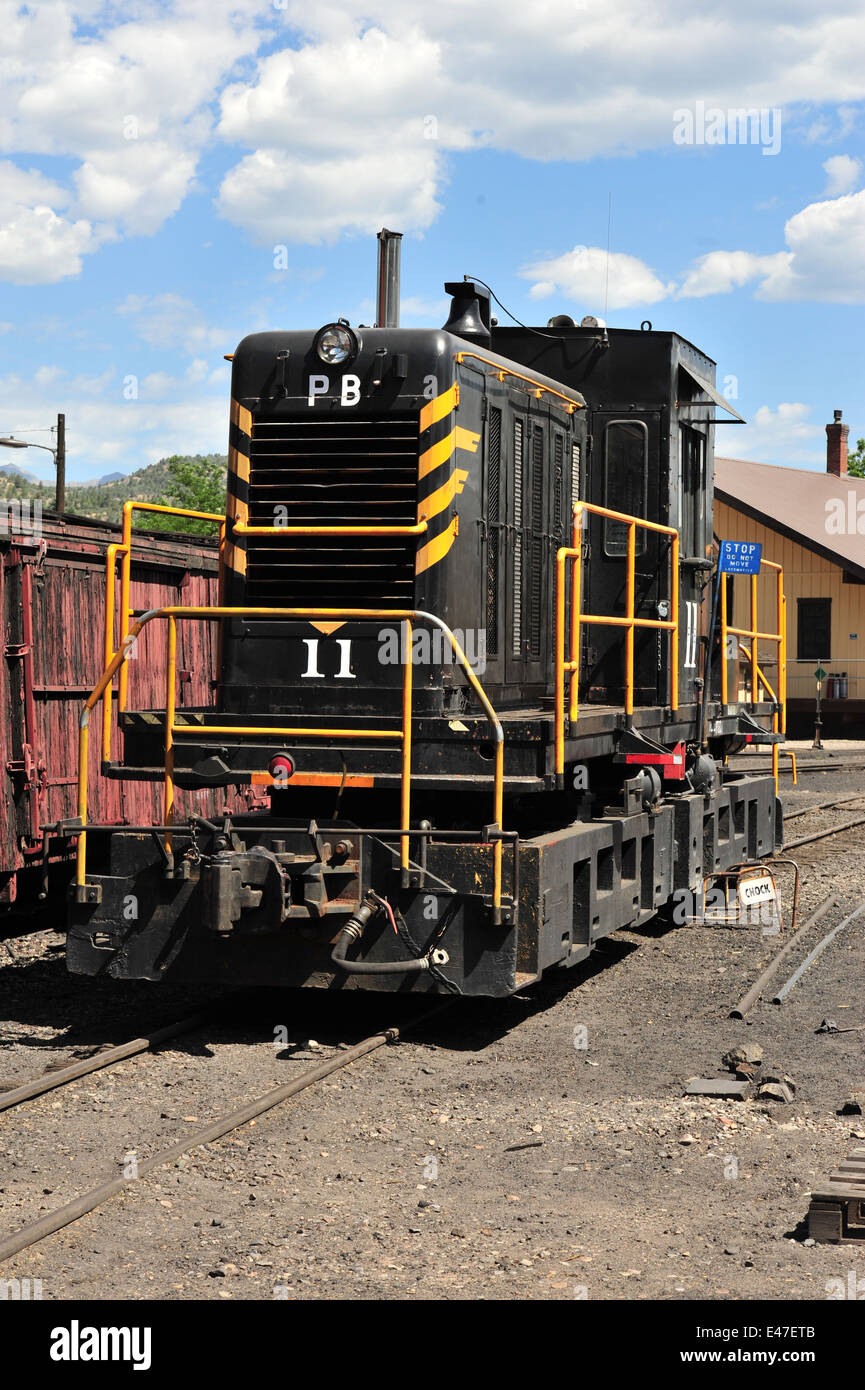 Diesel on the Durango and Silverton Railway at Durango Stock