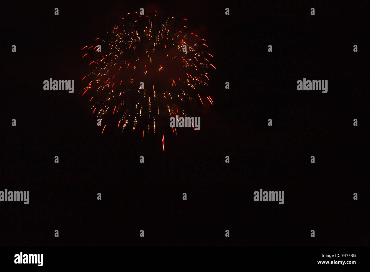 Fireworks over Lincoln, New Hampshire USA Stock Photo Alamy