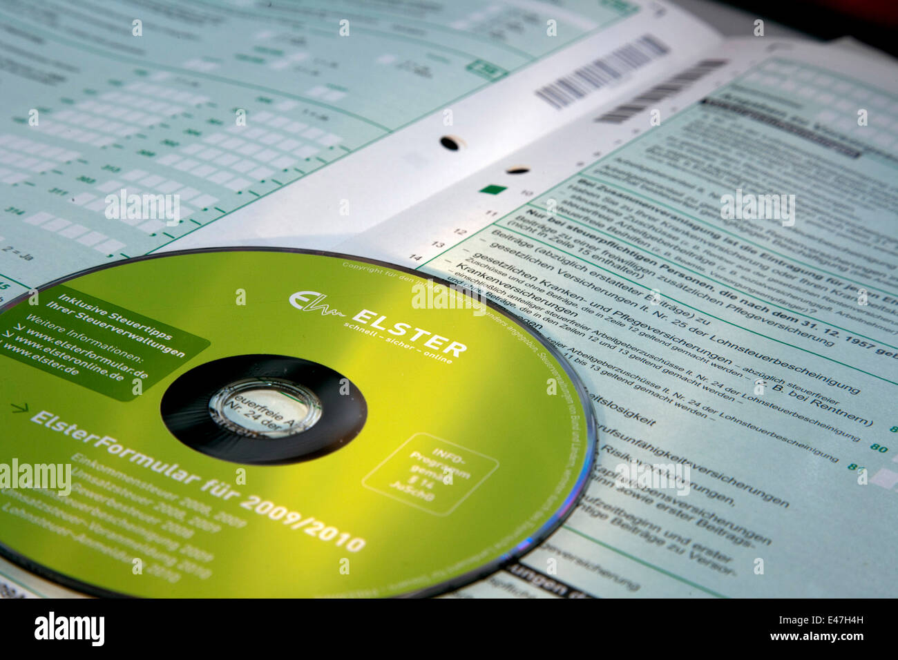 Elster electronic tax return Stock Photo Alamy