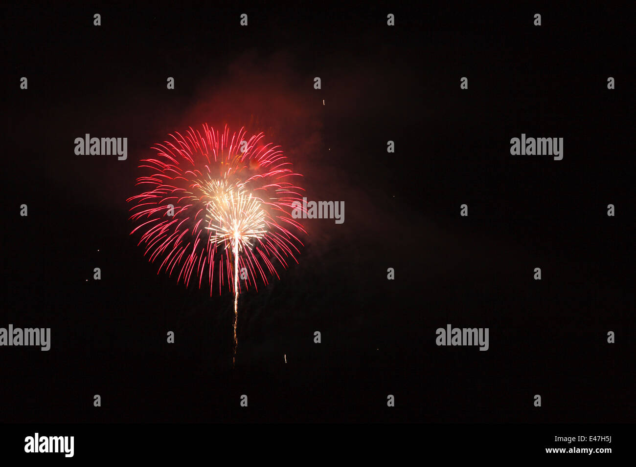 Fireworks over Lincoln, New Hampshire USA Stock Photo Alamy