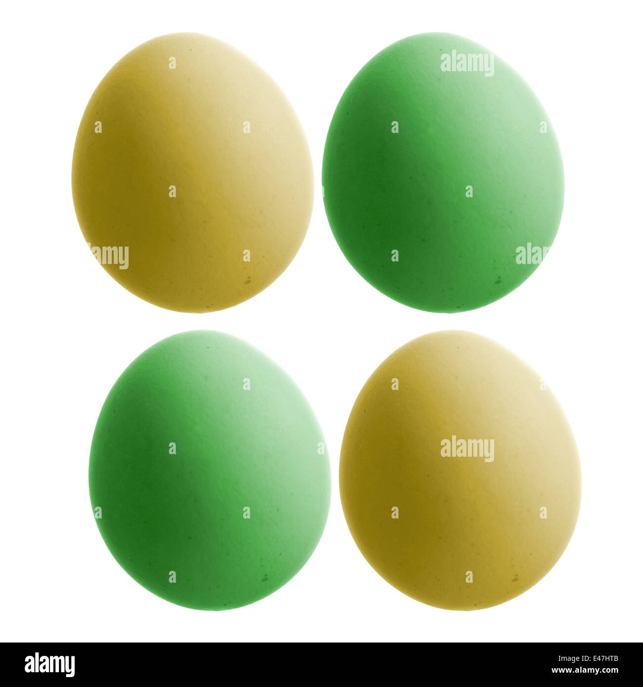 colorful easter eggs isolated on white background Stock Photo - Alamy