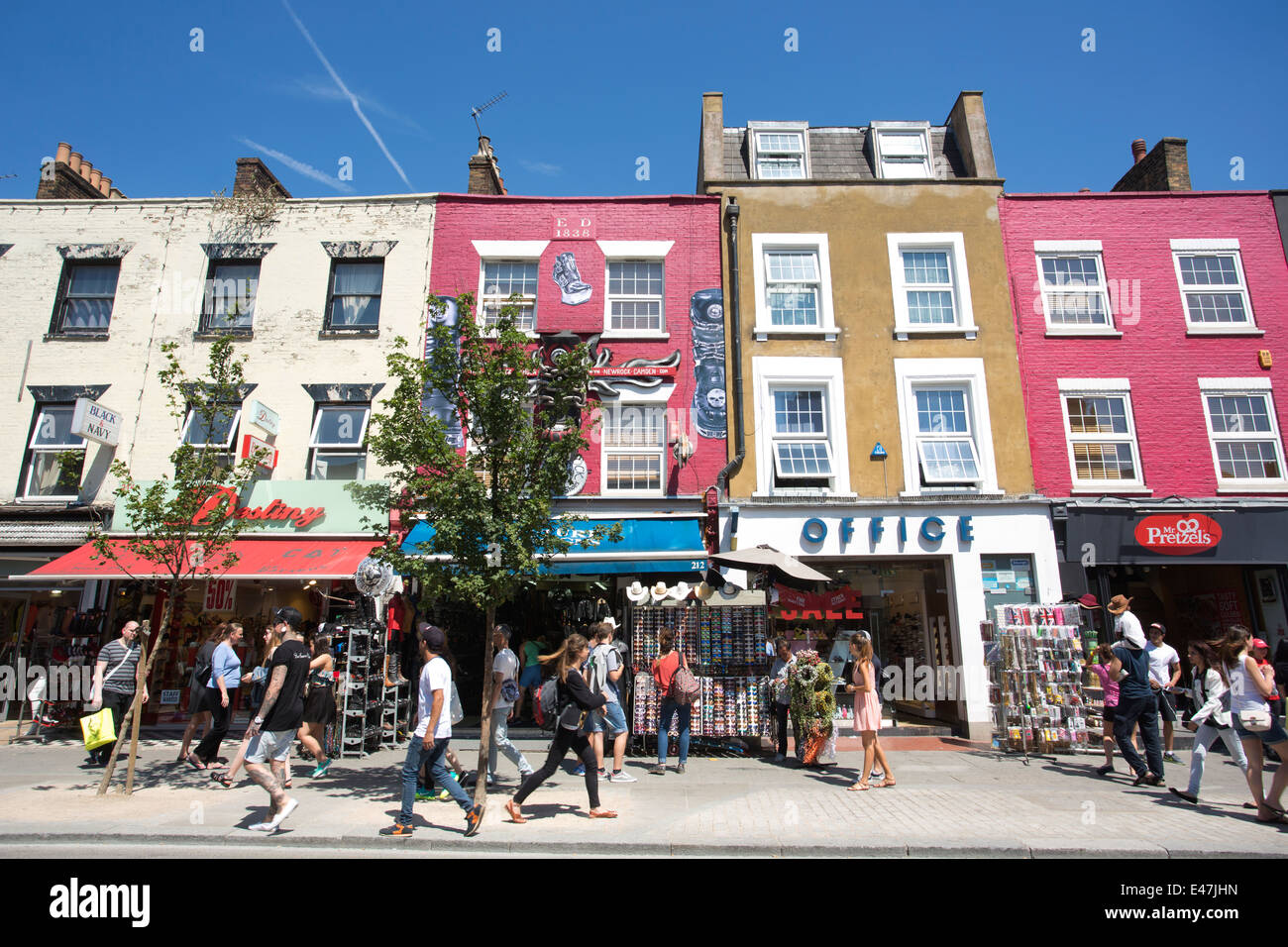 Camden High Street, Camden Town, London Borough of Camden, London, England, UK Stock Photo
