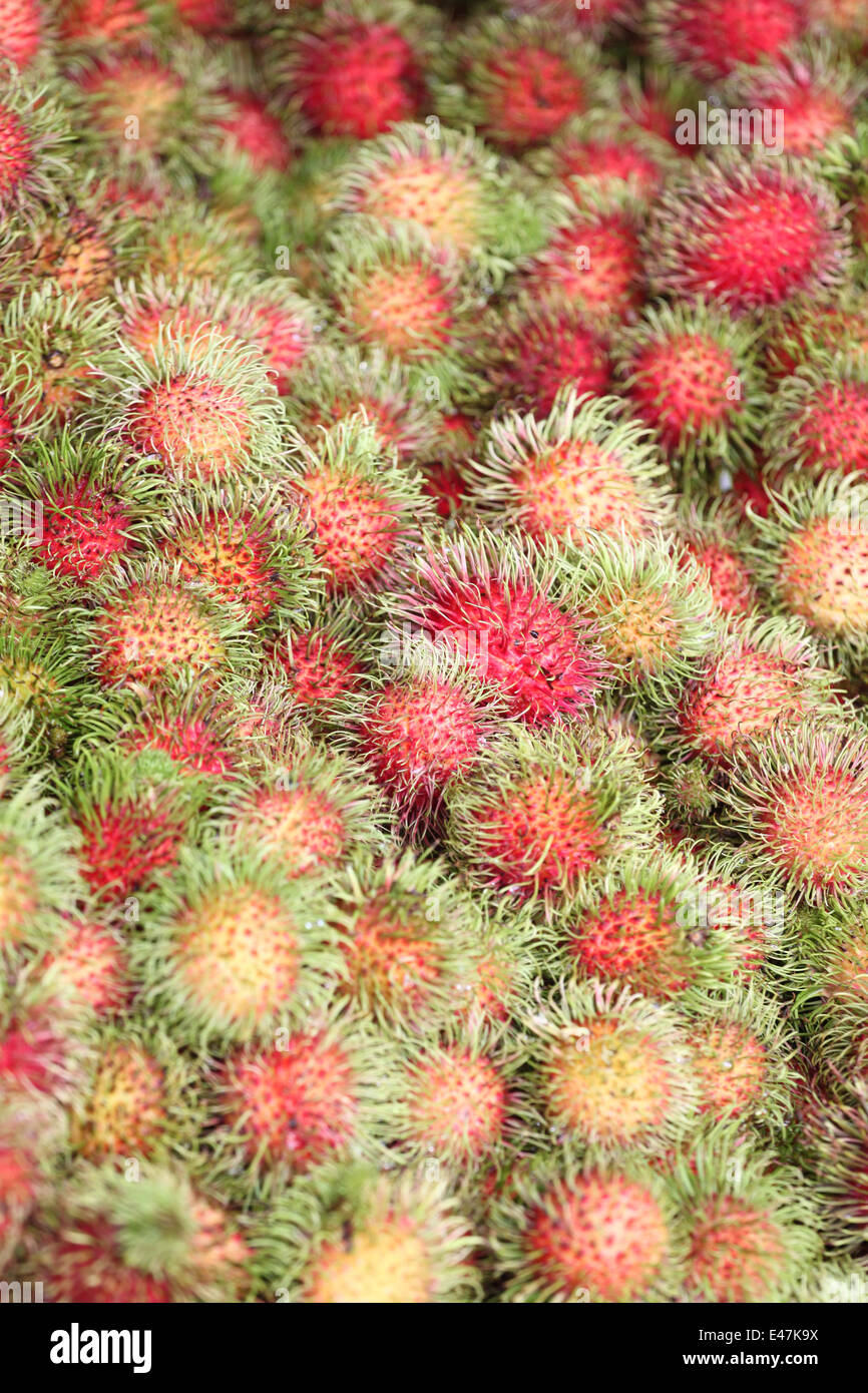 The Rambutan fruit for the background Stock Photo - Alamy
