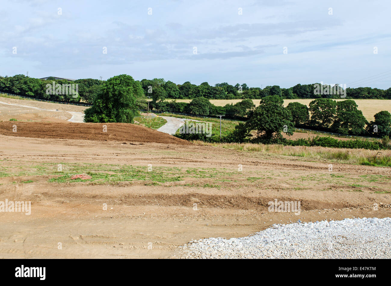 a new ' out of town ' development on the outskirts of truro in Cornwall, UK Stock Photo