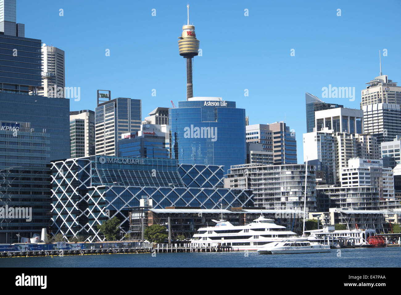 sydney city centre and darling harbour,sydney,new south wales,australia Stock Photo