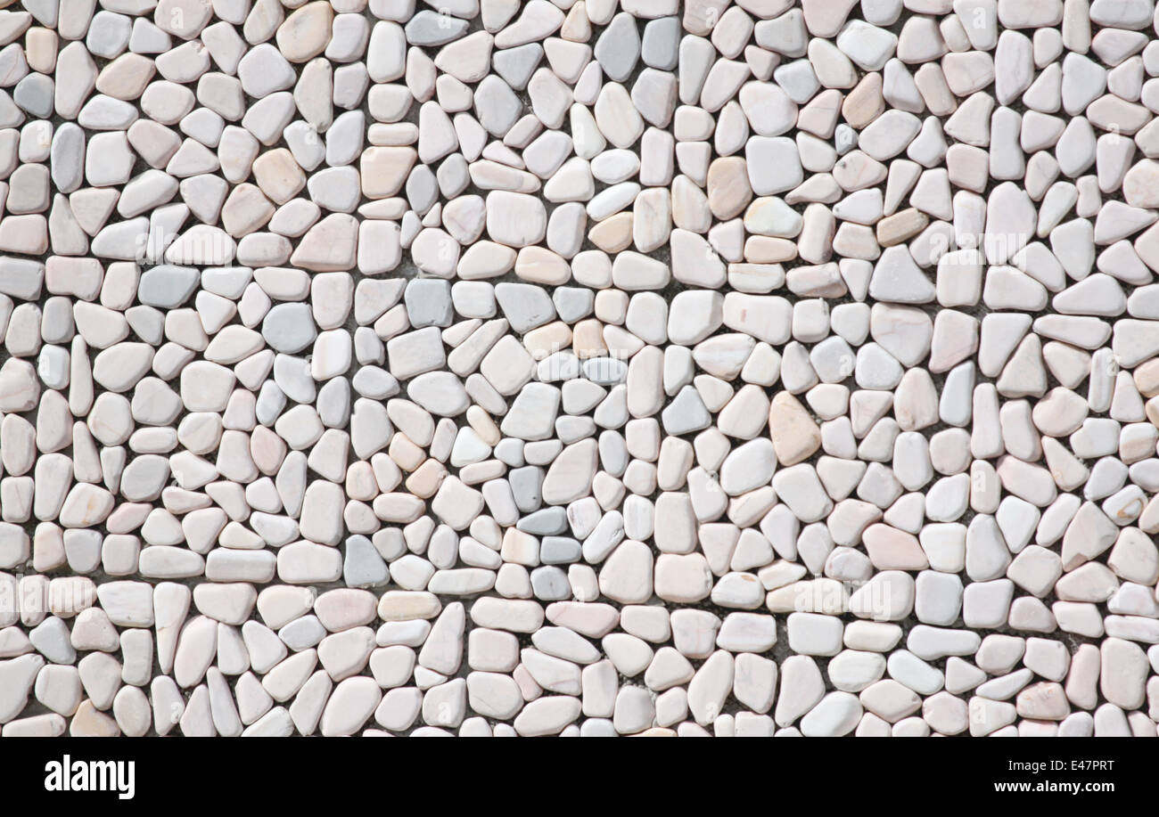 Sandstone arranged on the wall for interior background. Stock Photo