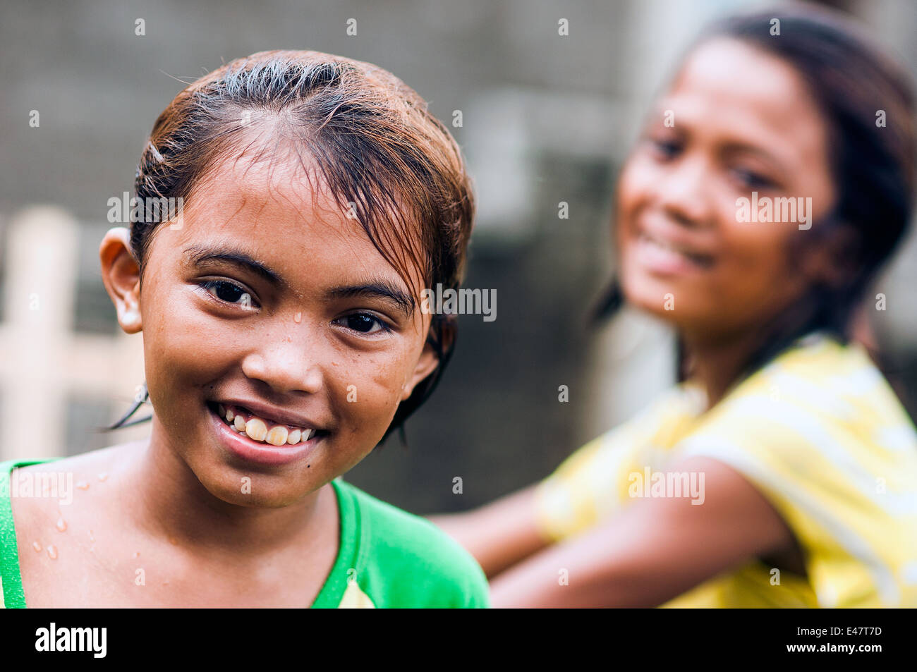 Children, CBD, Ozamis City, Misamis Occidental, Mindanao, Philippines Stock Photo