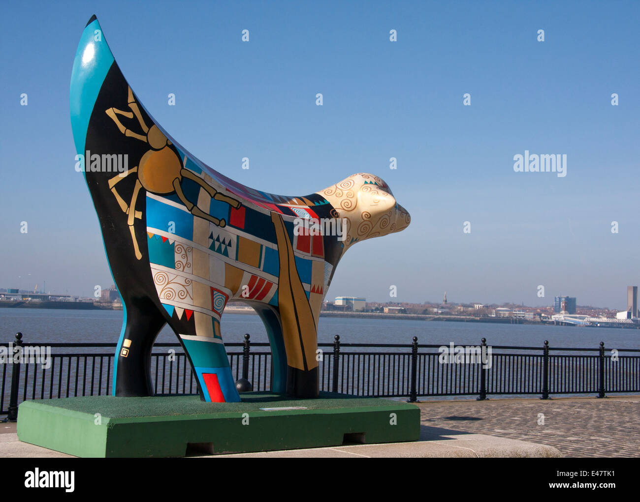 Superlambanana sculpture outside the Maritime Museum on the waterfront