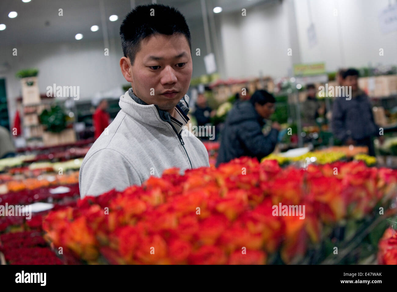Flower Wholesale Market Stock Photo Alamy