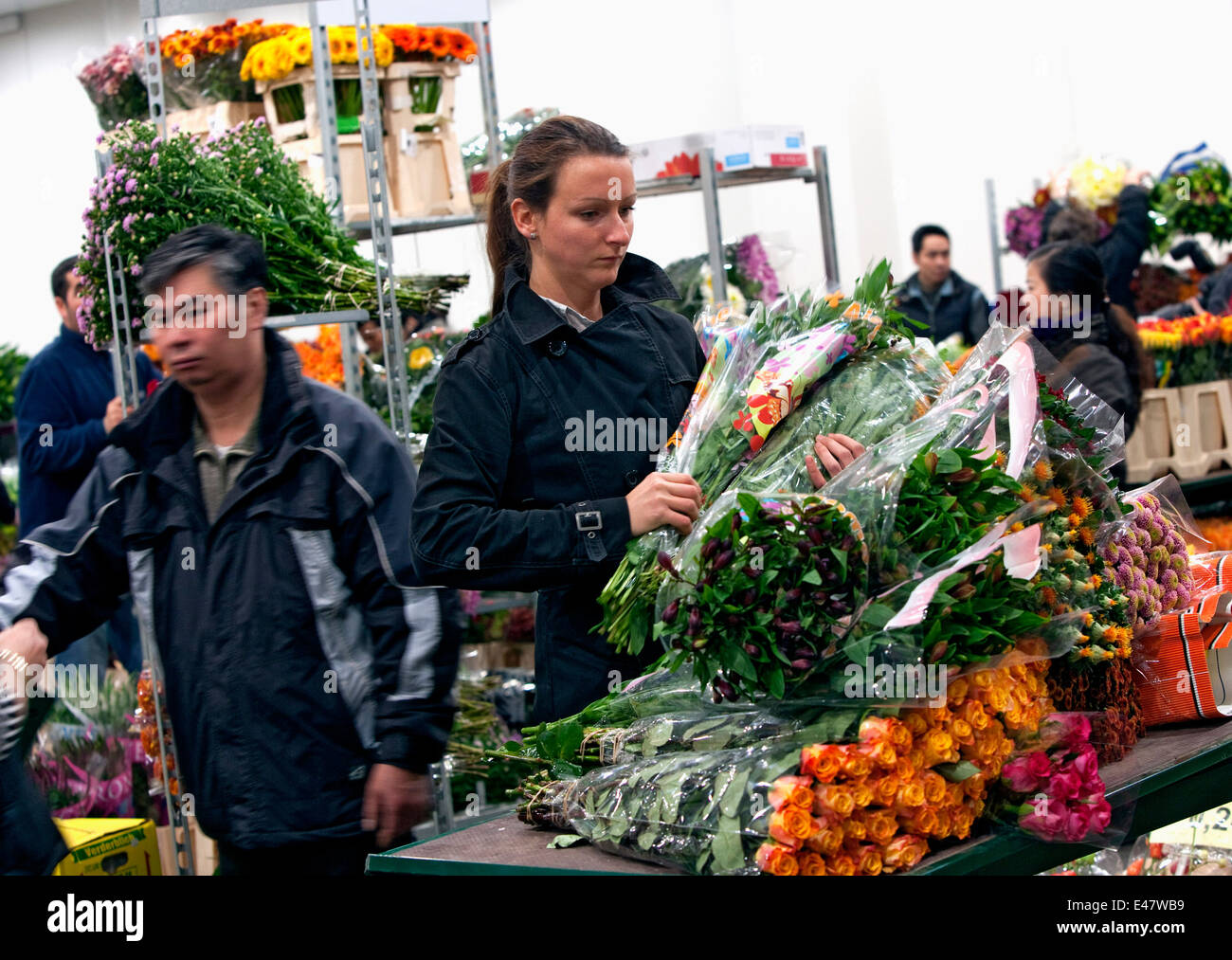 Flower Wholesale Market Stock Photo Alamy