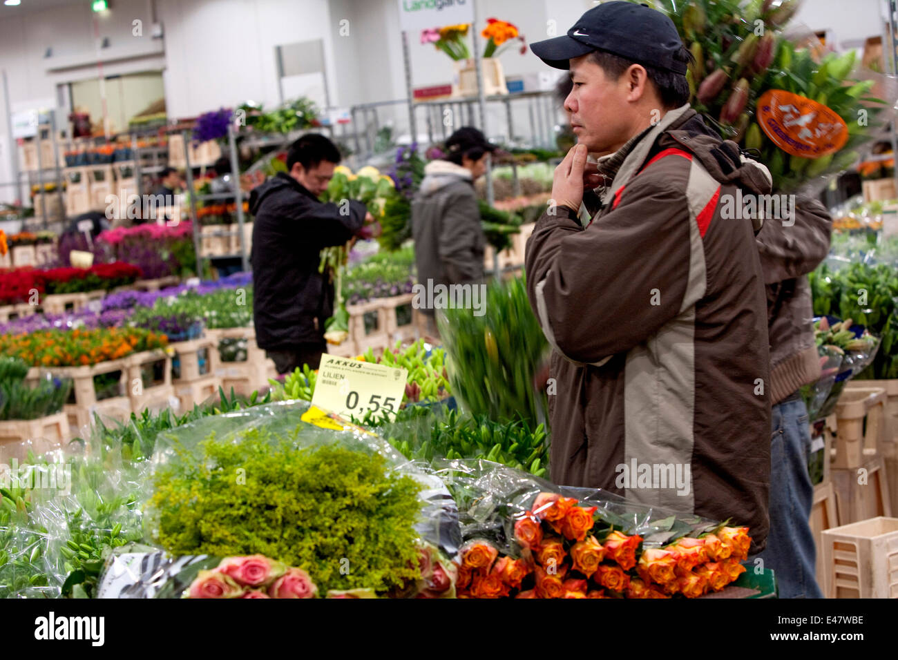 Flower Wholesale Market Stock Photo Alamy