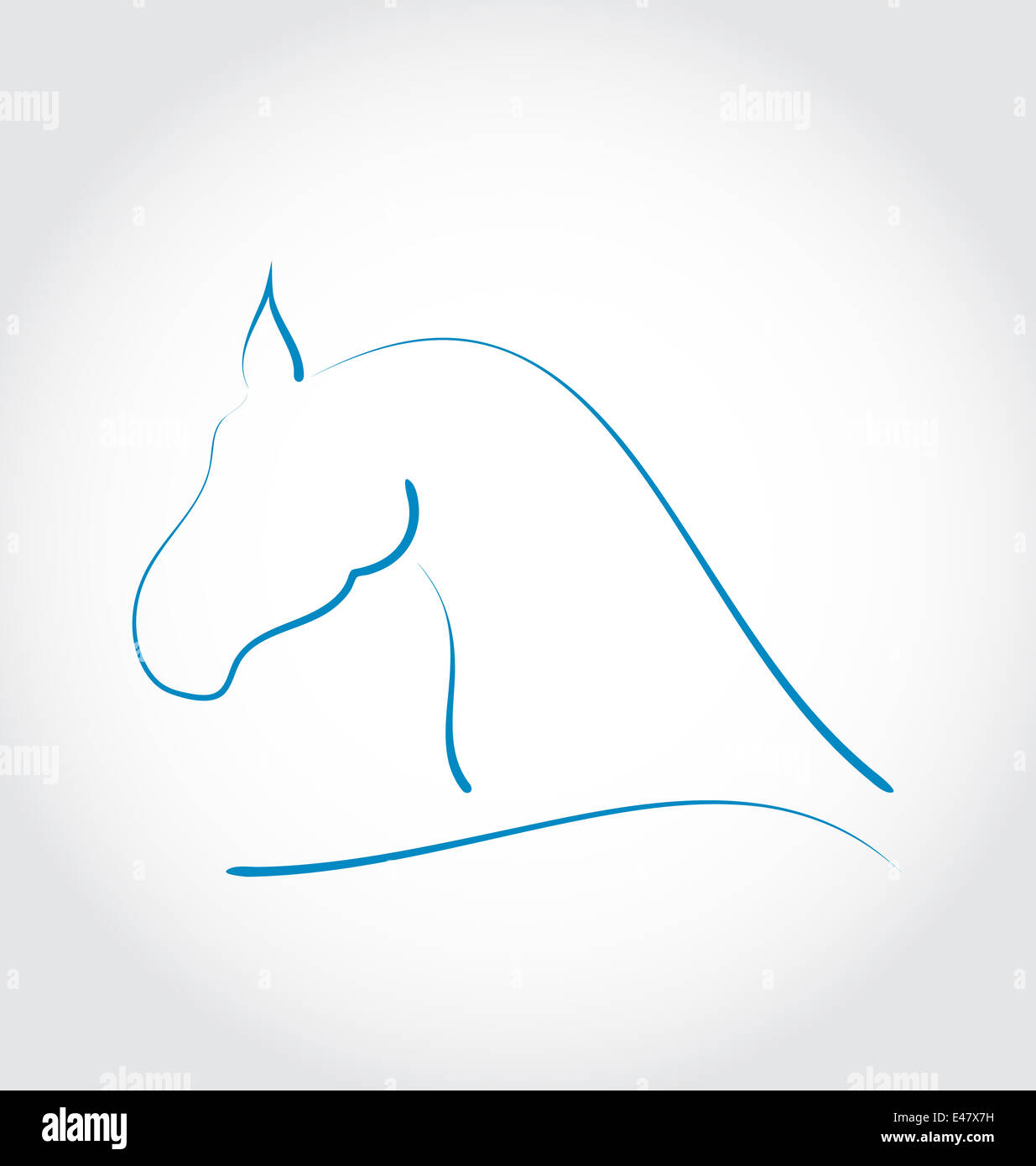Illustration sign horse isolated on white background - vector Stock ...