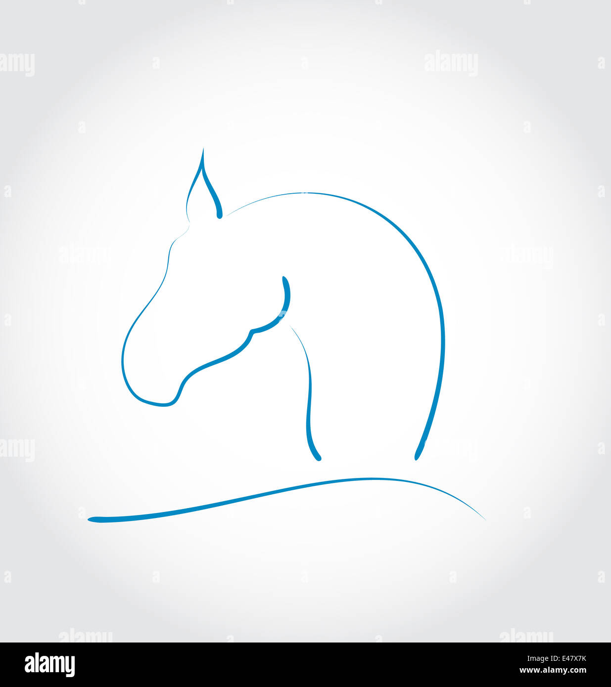 Illustration sign horse isolated on white background - vector Stock ...