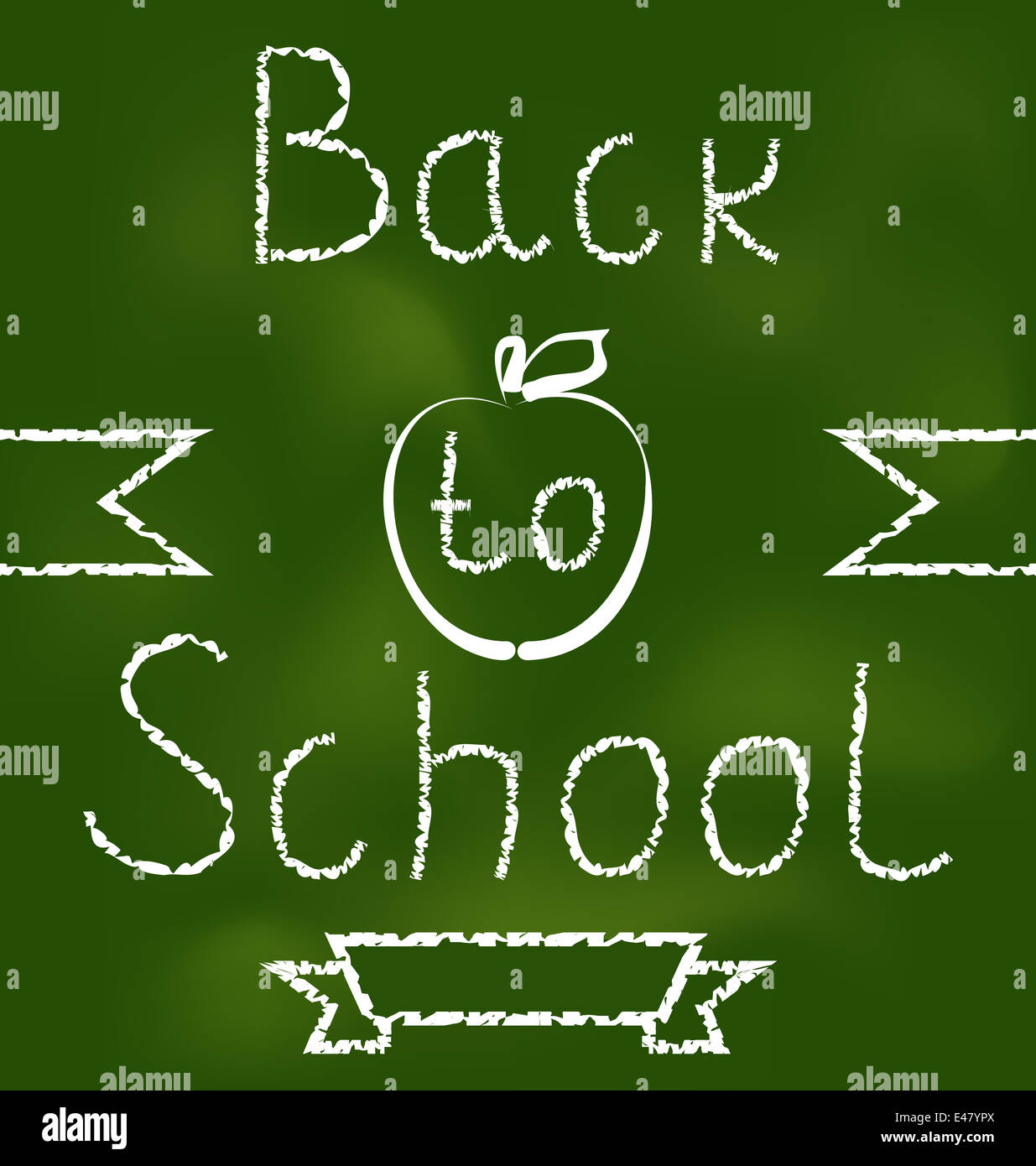 Illustration Back to school background with text - vector Stock Photo ...
