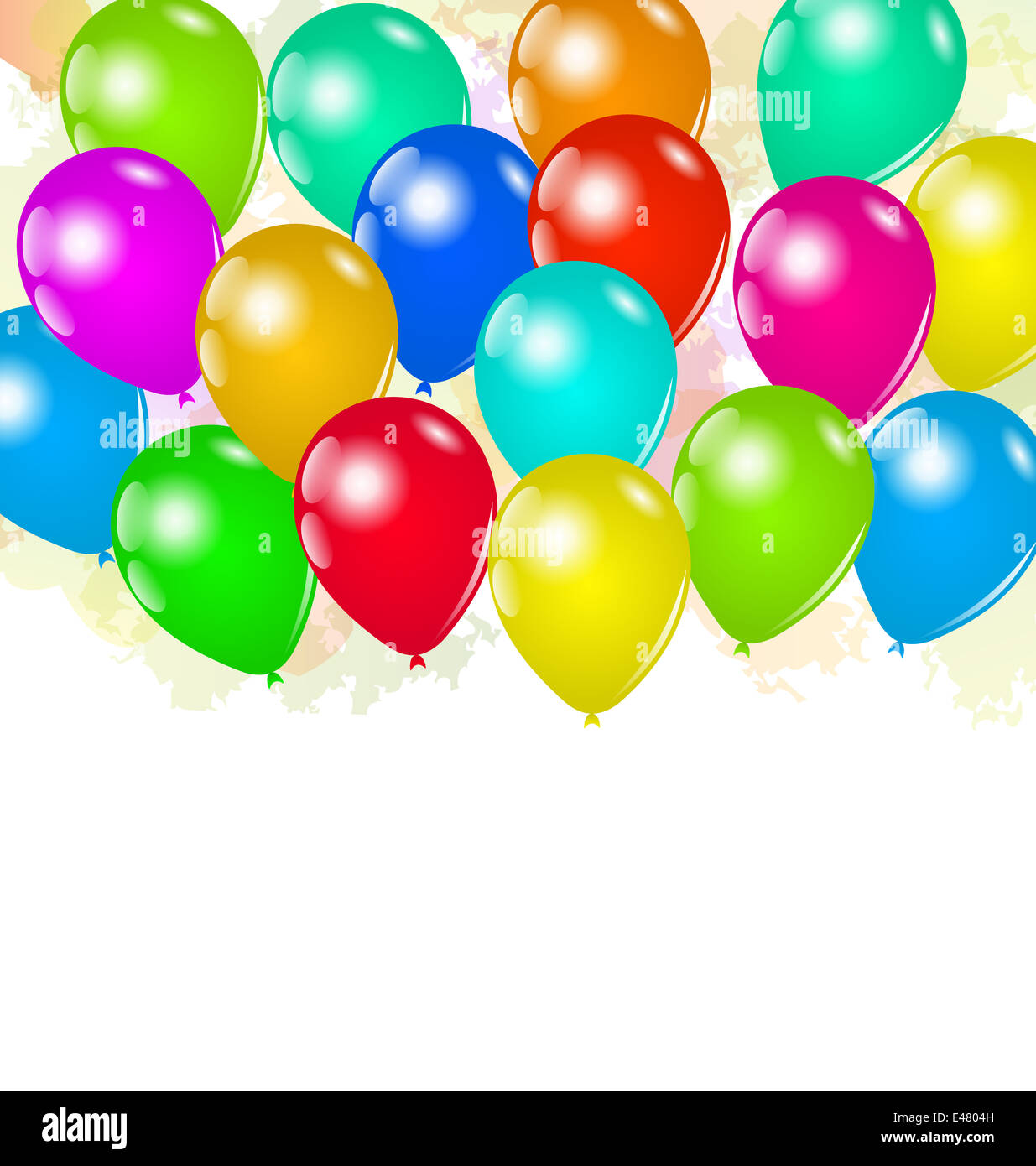 Illustration set colorful balloons for your holiday - vector Stock ...