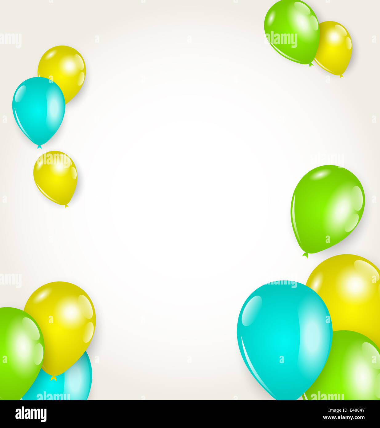 Illustration holiday background with colorful balloons - vector Stock ...