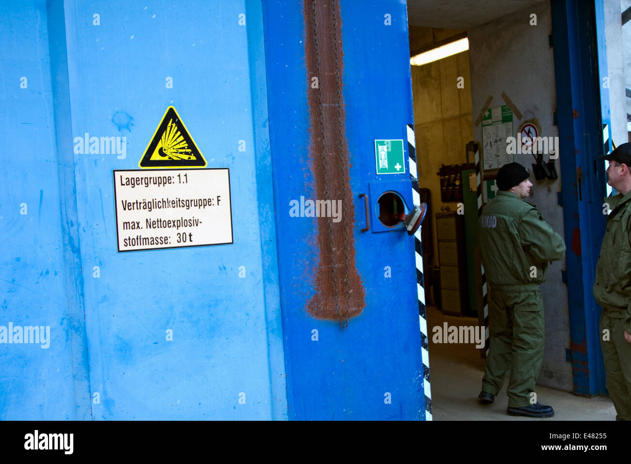 Ammunition bunkers Stock Photo Alamy