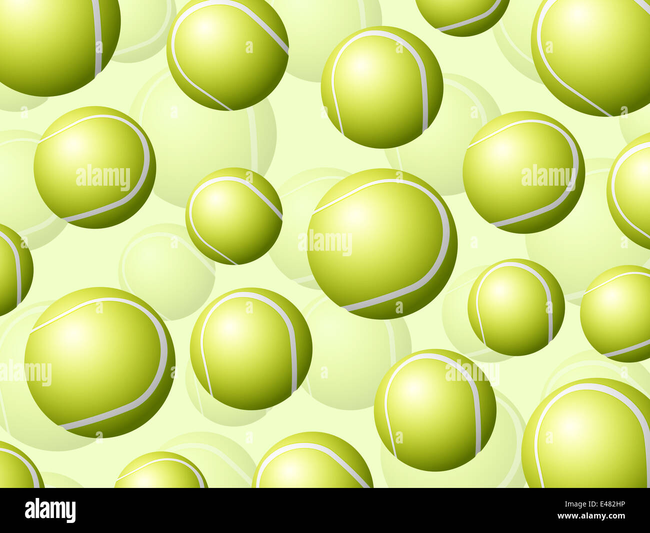 Seamless tennis balls pattern background. Vector illustration Stock ...