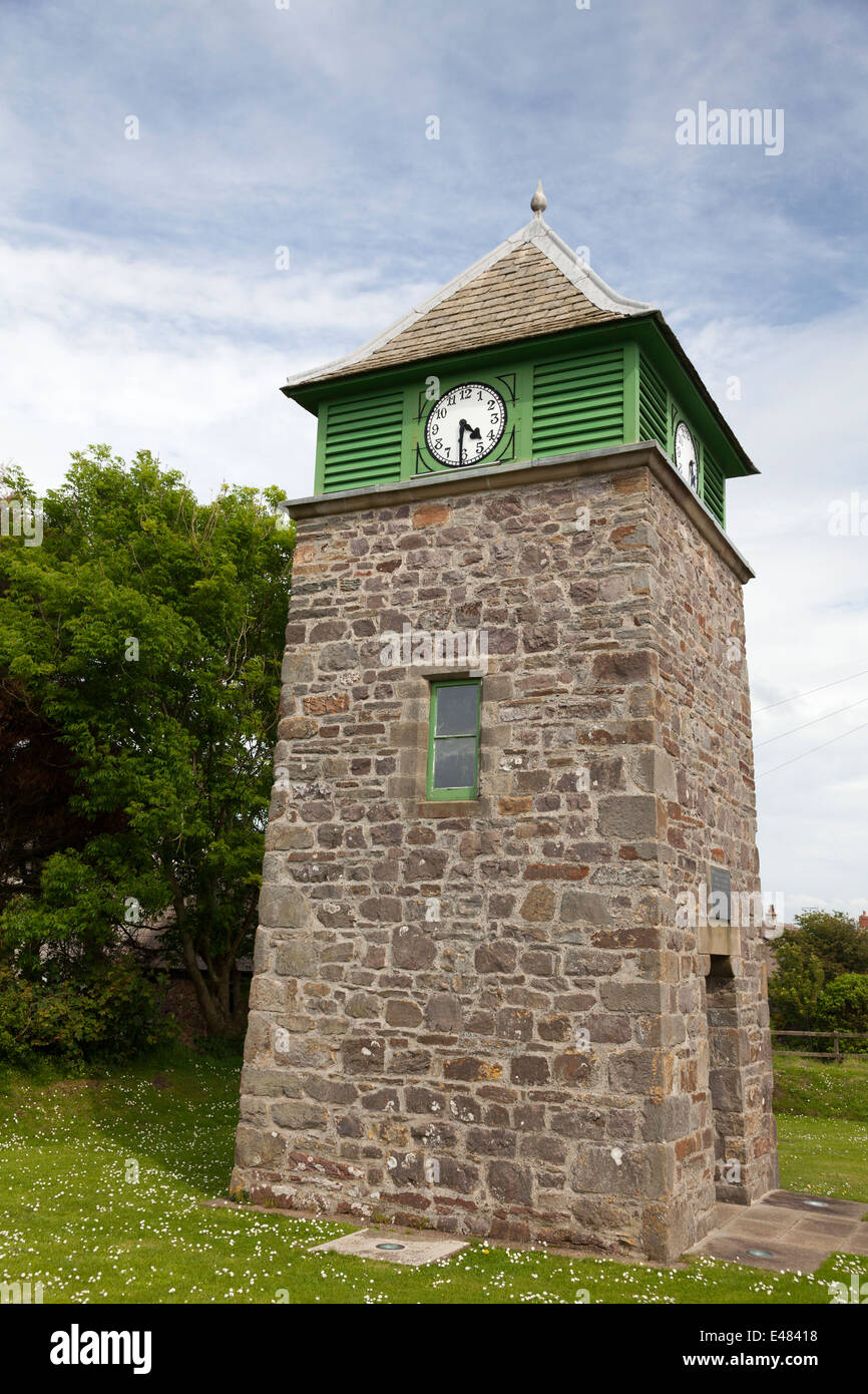 The Clock Tower, Marloes, Pembrokeshire Stock Photo