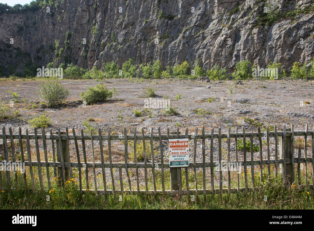 Warton Crag (quarry) Stock Photo