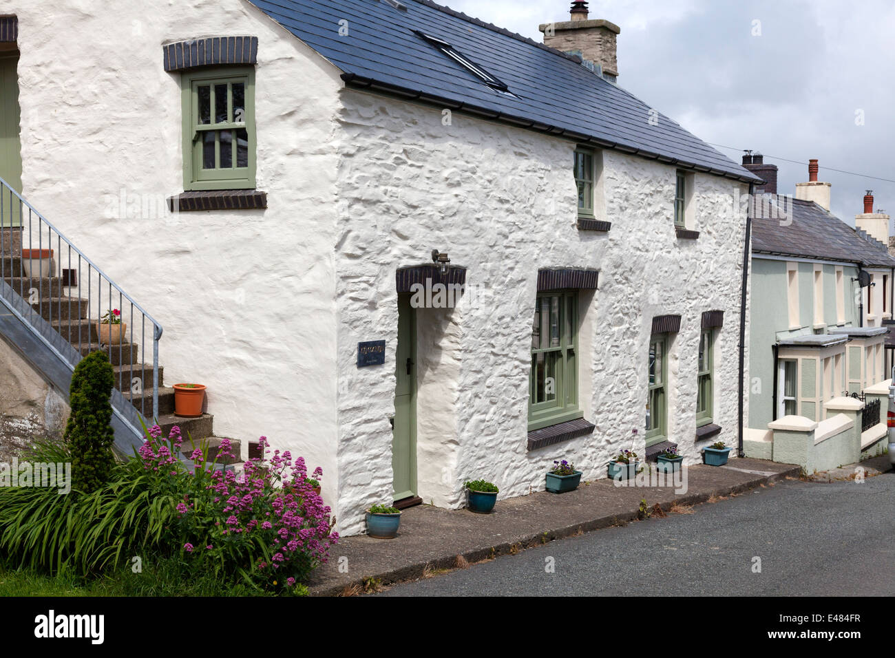 Houses in the village centre, Mathry, Pembrokeshire Stock Photo Alamy