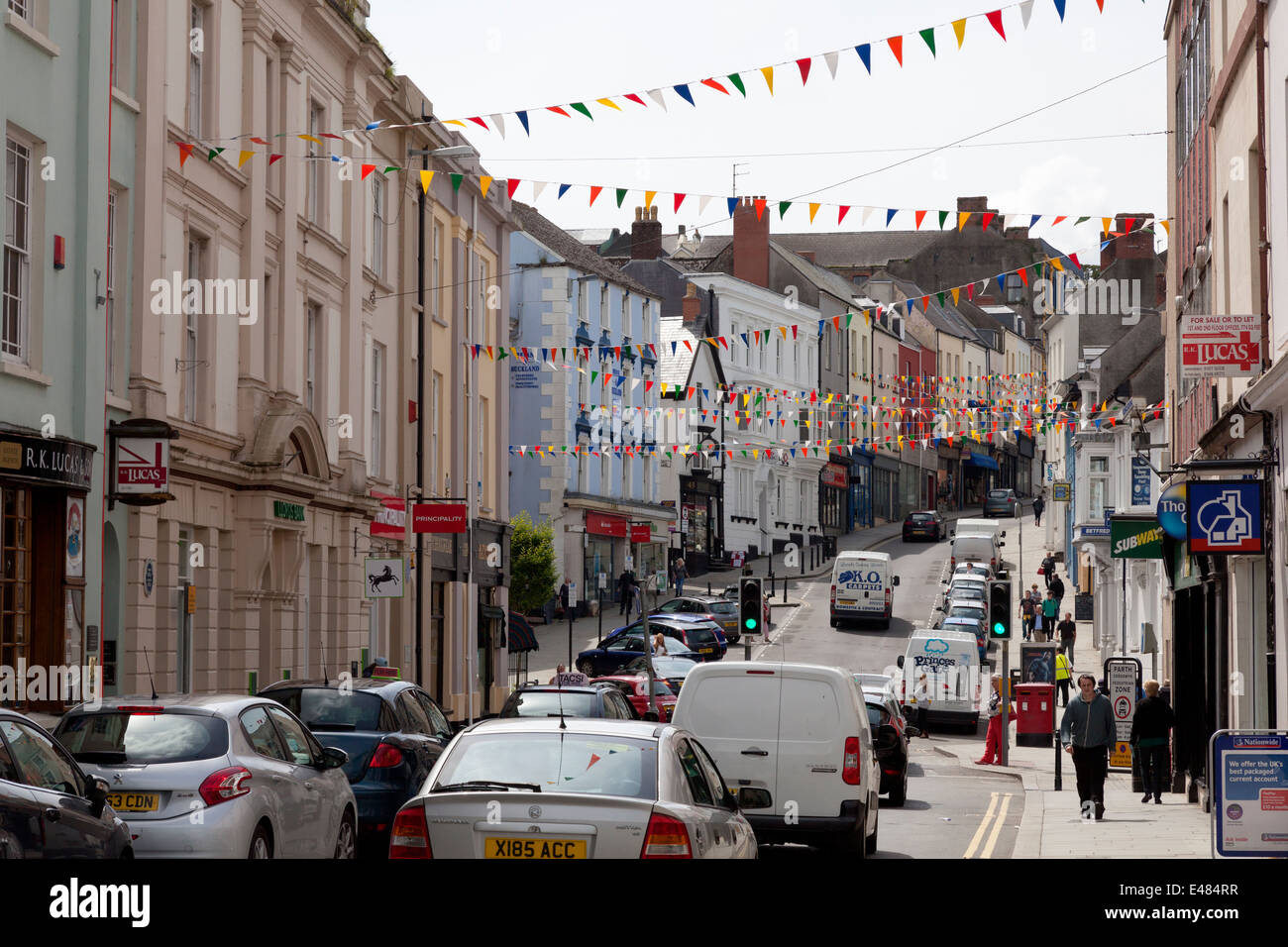 High Street, Haverfordwest, Pembrokeshire Stock Photo Alamy