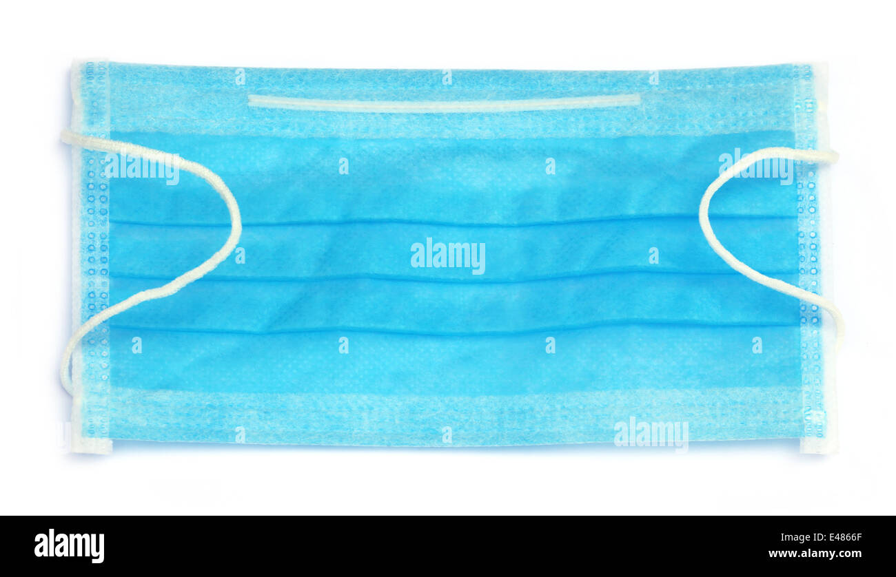 Blue surgical mask on white hi-res stock photography and images - Alamy