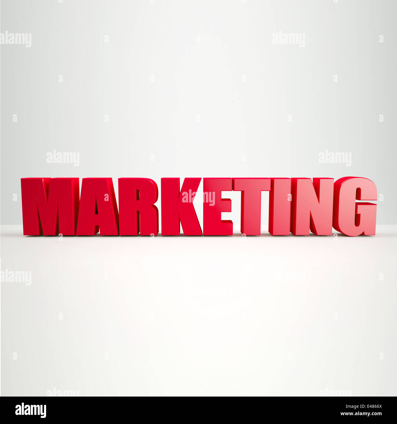 red Marketing sign Stock Photo Alamy