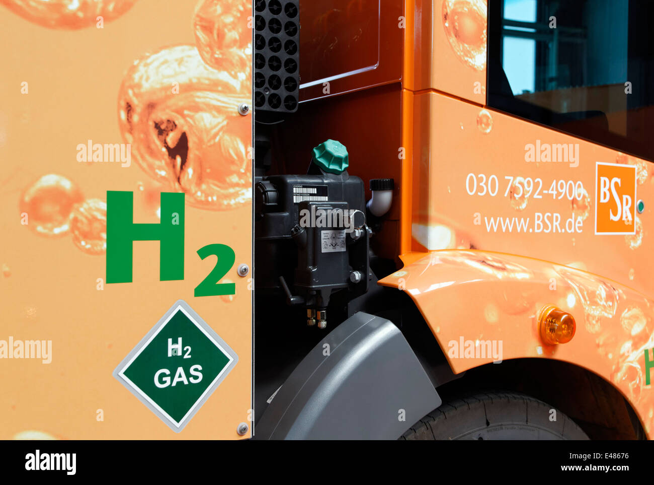 BSR garbage trucks with hydrogen fuel cell Stock Photo Alamy