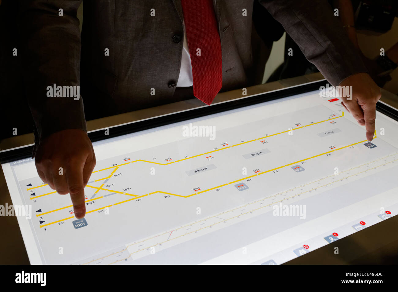 Siemens Desk With Multi Touch Surface Stock Photo 71480792 Alamy