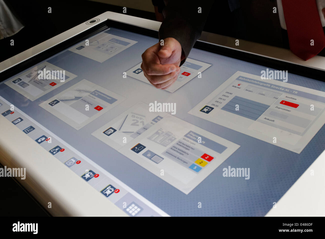Siemens Desk With Multi Touch Surface Stock Photo 71480795 Alamy