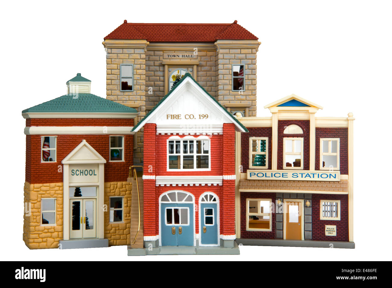 firehouse police station dollhouse