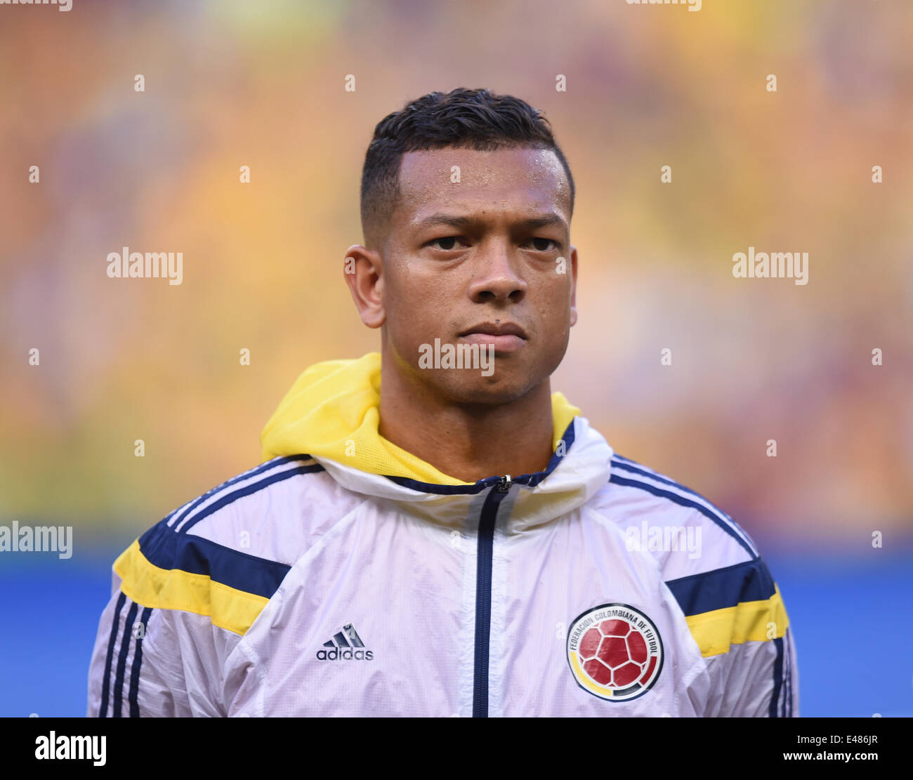 Fortaleza, Brazil. 04th July, 2014. Fredy Guarin of Colombia seen during the FIFA World Cup 2014 quarter final match soccer between Brazil and Colombia at the Estadio Castelao in Fortaleza, Brazil, 04 July 2014. Photo: Marius Becker/dpa/Alamy Live News Stock Photo