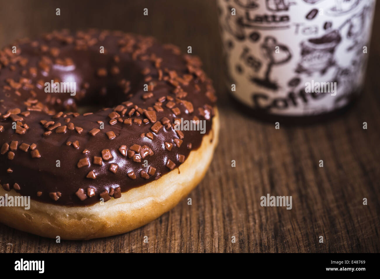 chocolate donut Stock Photo Alamy