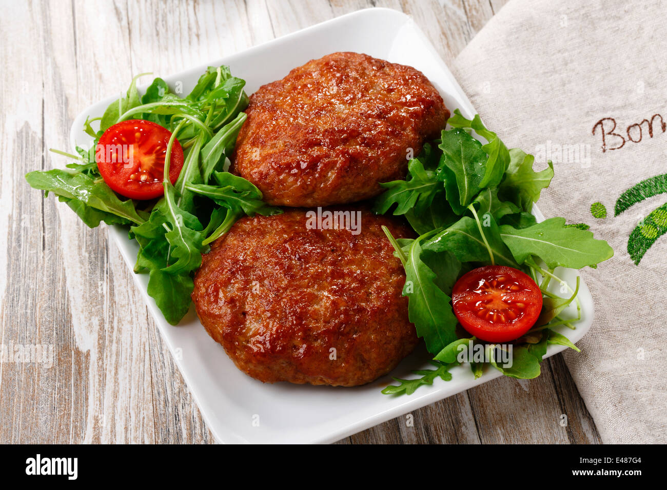 cutlet minced meat Stock Photo