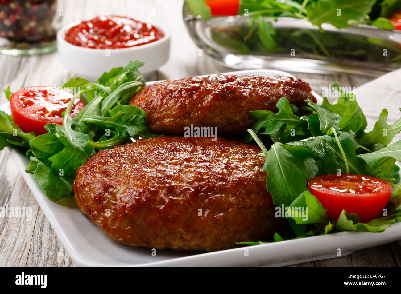 cutlet minced meat Stock Photo