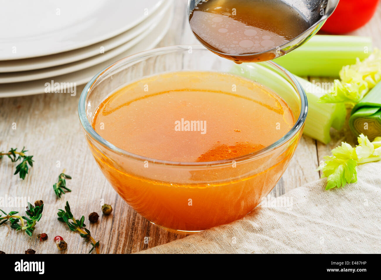 Chicken broth hires stock photography and images Alamy