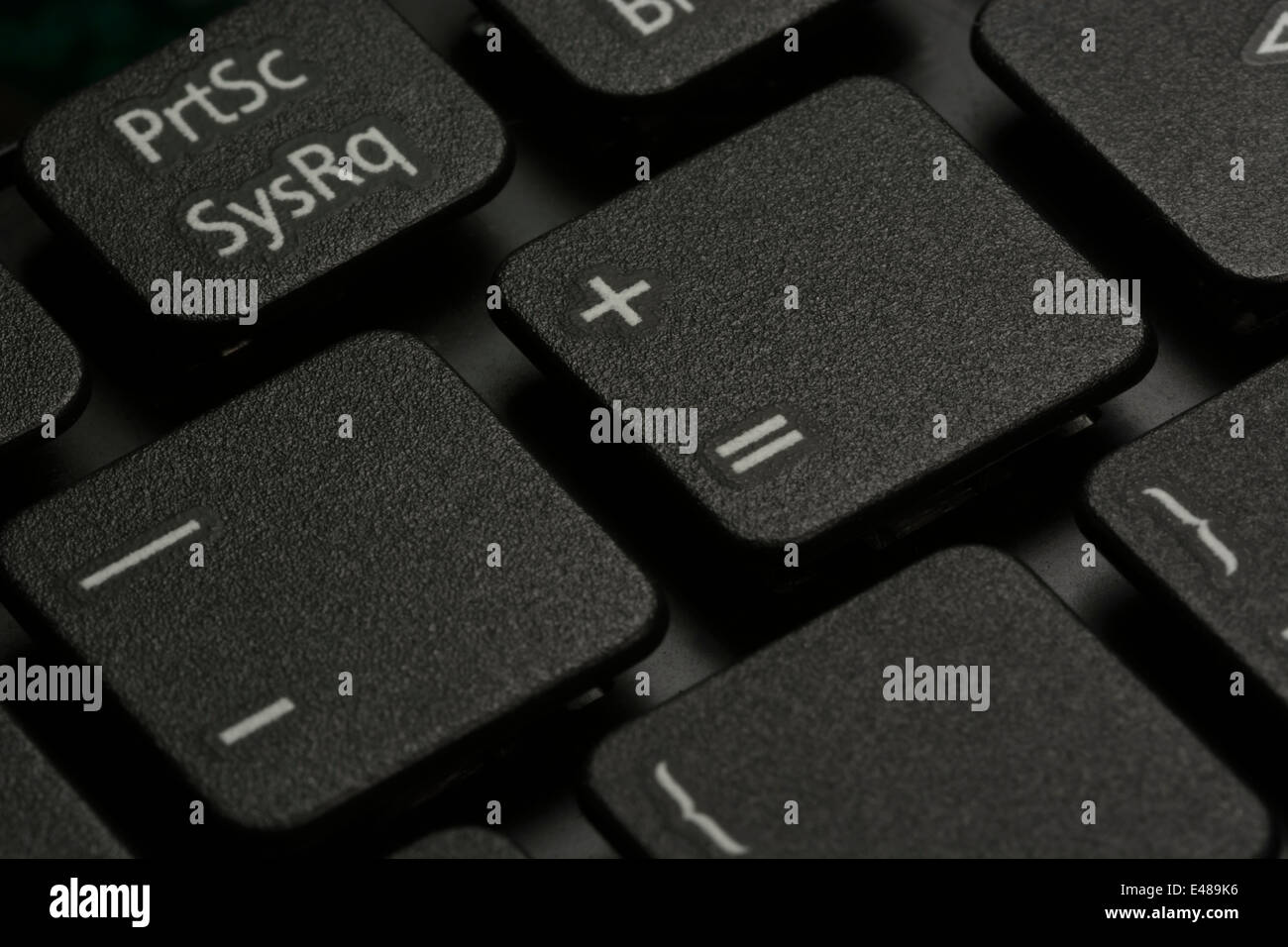 Macro-photo of computer laptop / desktop numeric keys detail. Stock Photo
