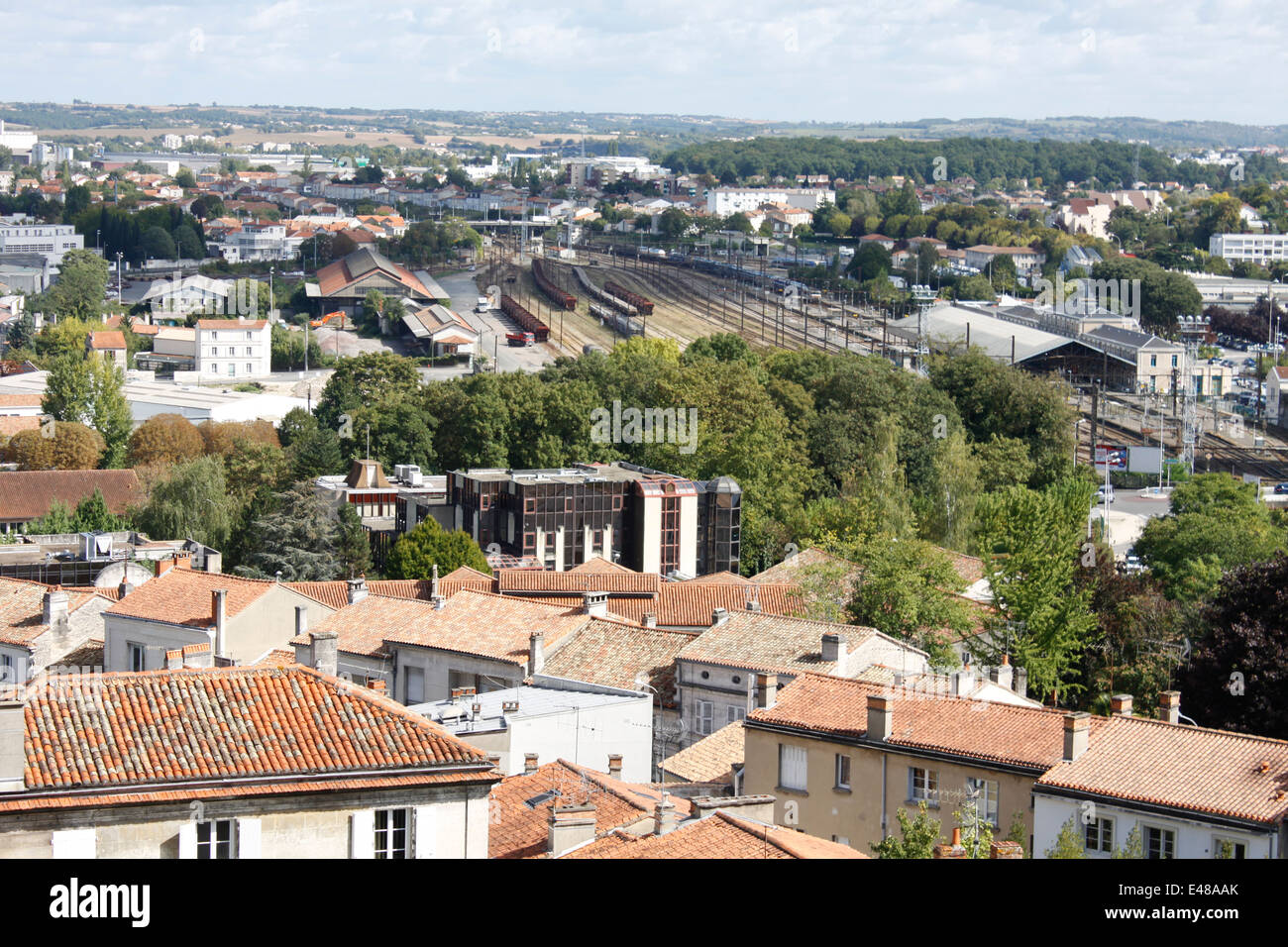 Train station of Angouleme, Charente, Poitou-Charentes, France. Stock Photo