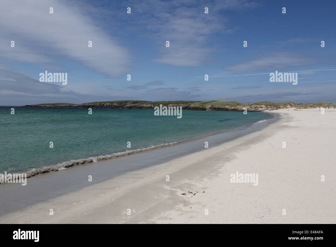 Breckon Sands Yell Shetland Scotland June 2014 Stock Photo