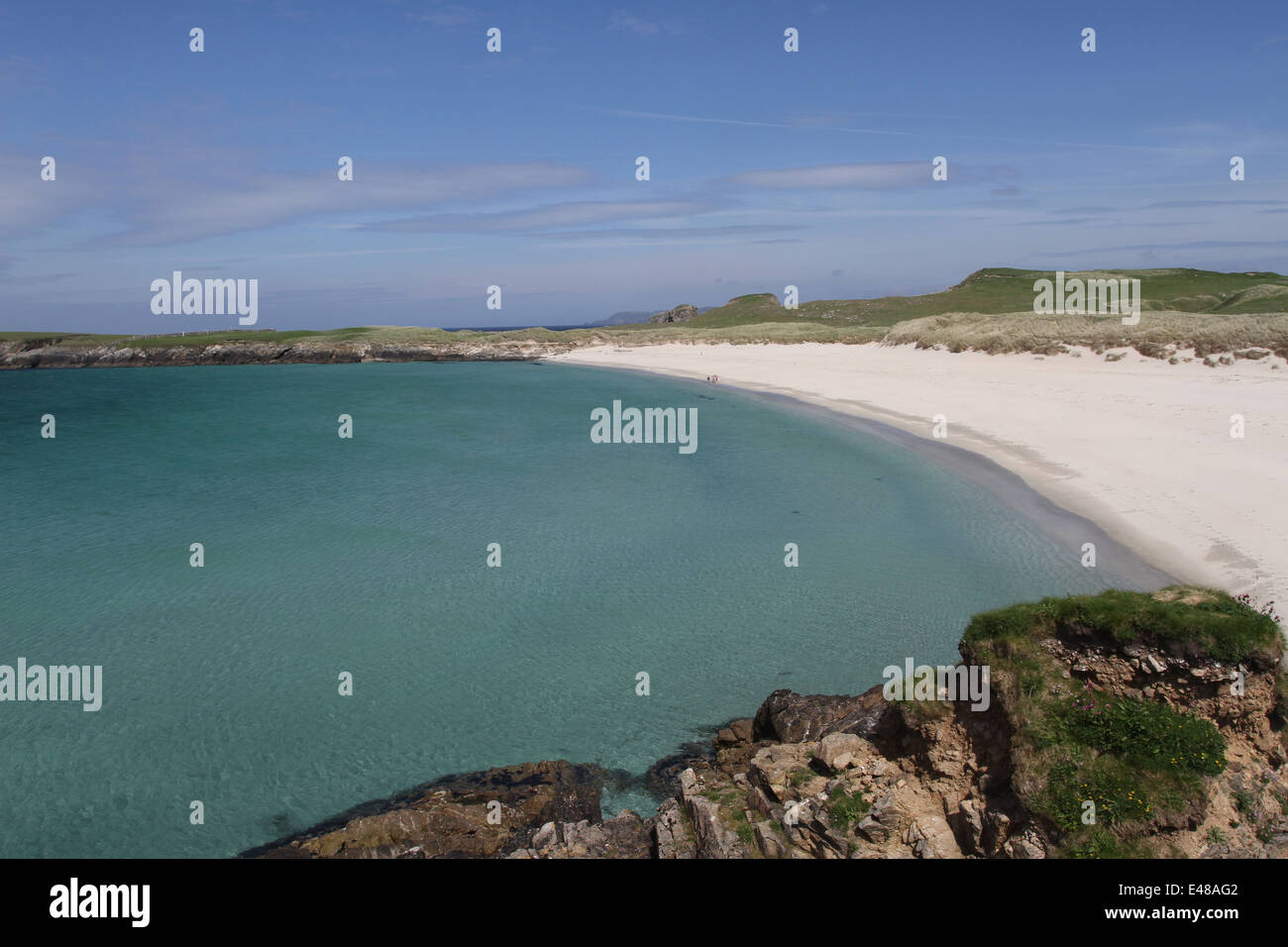 Breckon Sands Yell Shetland Scotland June 2014 Stock Photo